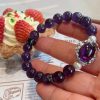 Natural Amethyst Bracelet with Rich Deep Purple Amethyst